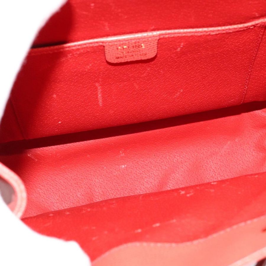 【日本直送】CELINE 皮革雙肩包 橙色 金色 正品 BD2079-10