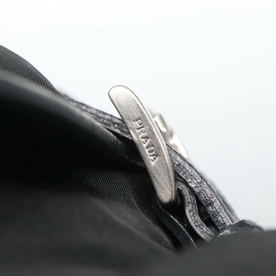 【日本直送】PRADA 單肩包 尼龍 黑色 銀色 正品 125573-9