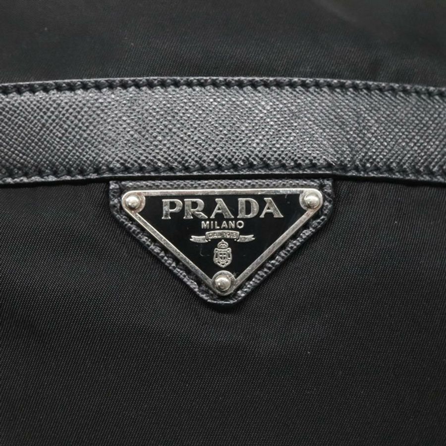 【日本直送】PRADA 單肩包 尼龍 黑色 銀色 正品 125573-16