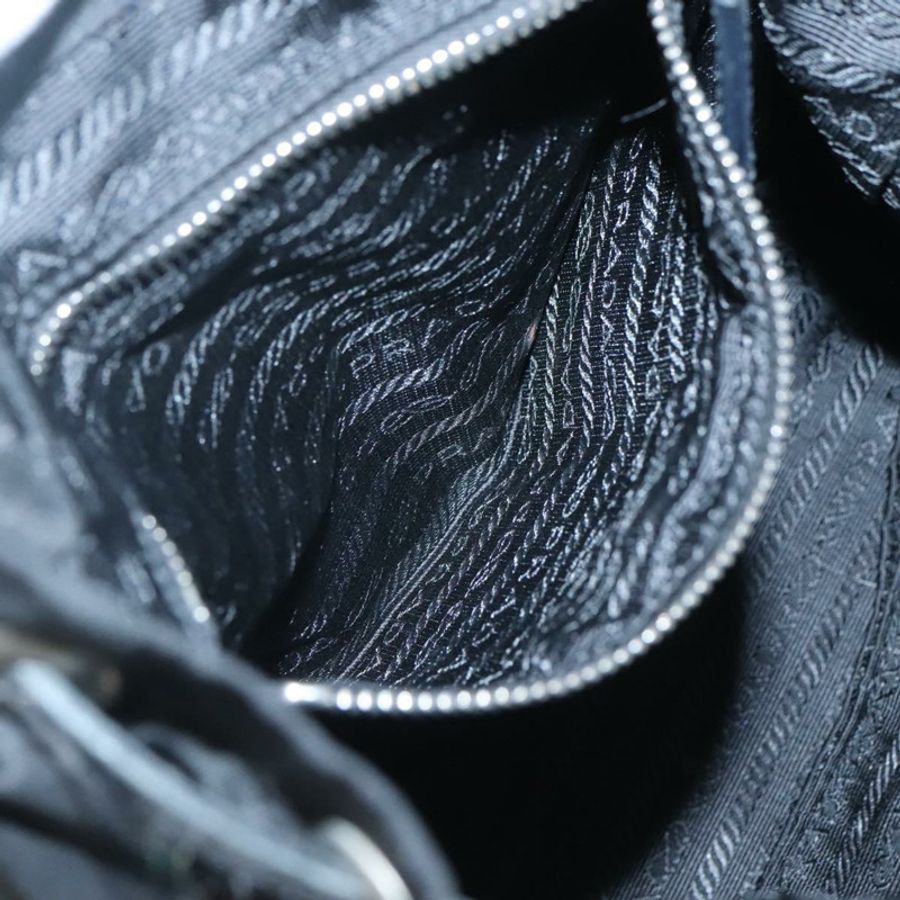 【日本直送】PRADA 單肩包 尼龍 黑色 銀色 正品 125573-20