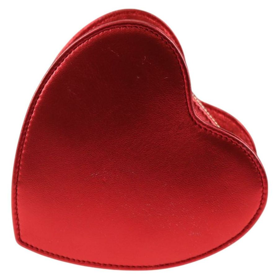 【日本直送】SAINT LAURENT 鏈條單肩包 皮革 紅色 金色 正品 BD2192M-2