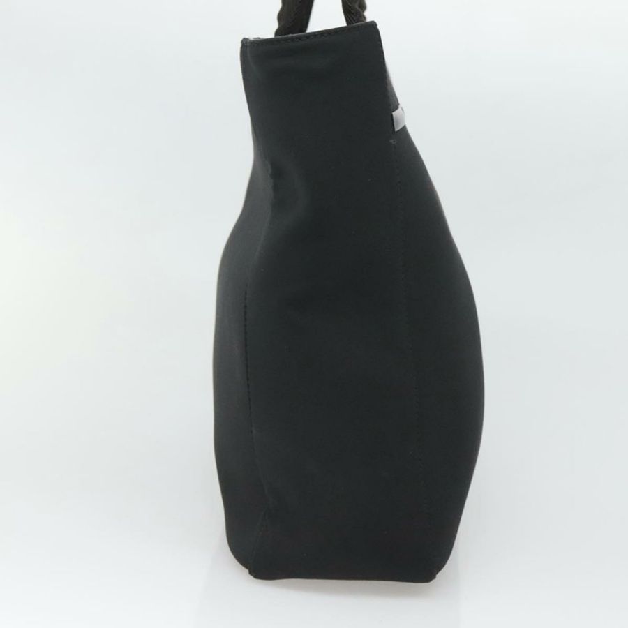 【日本直送】PRADA 運動帆布手袋 黑色 銀色 正品 SW787-2