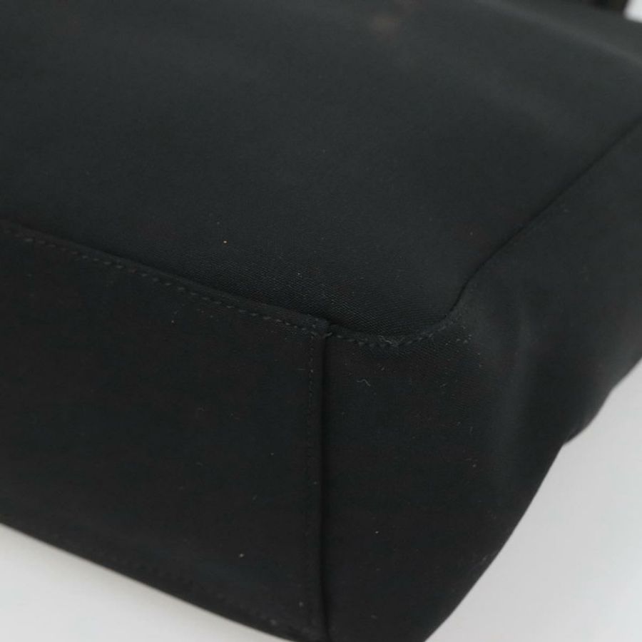 【日本直送】PRADA 運動帆布手袋 黑色 銀色 正品 SW787-7