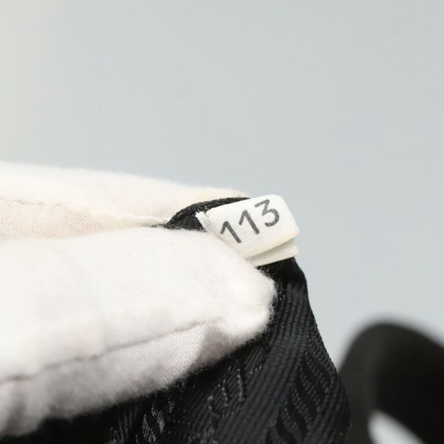 【日本直送】PRADA 運動帆布手袋 黑色 銀色 正品 SW787-11