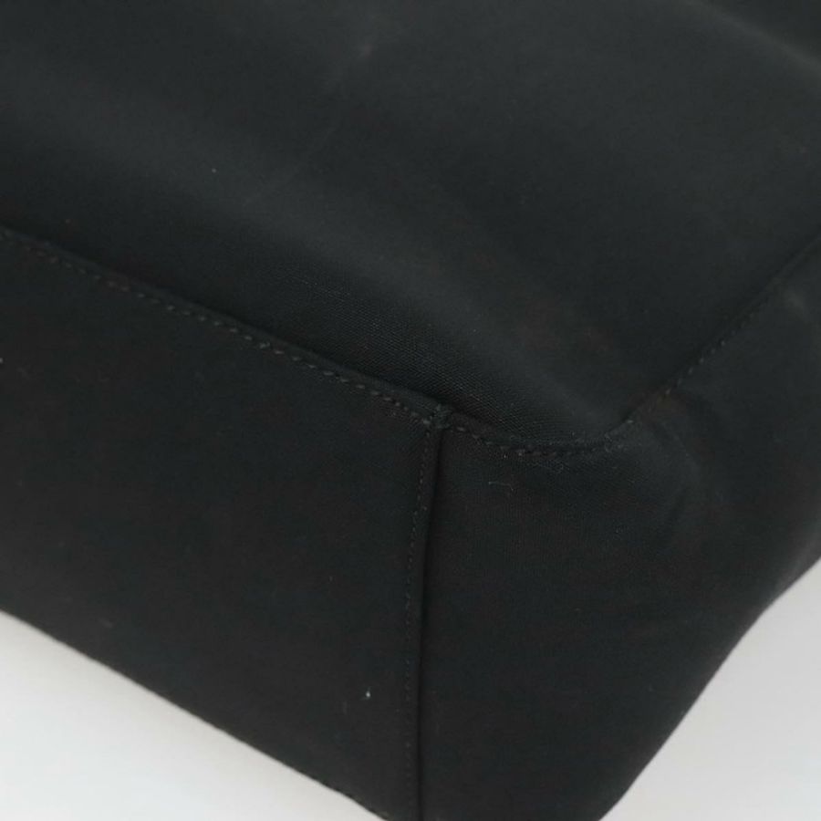 【日本直送】PRADA 運動帆布手袋 黑色 銀色 正品 SW787-15