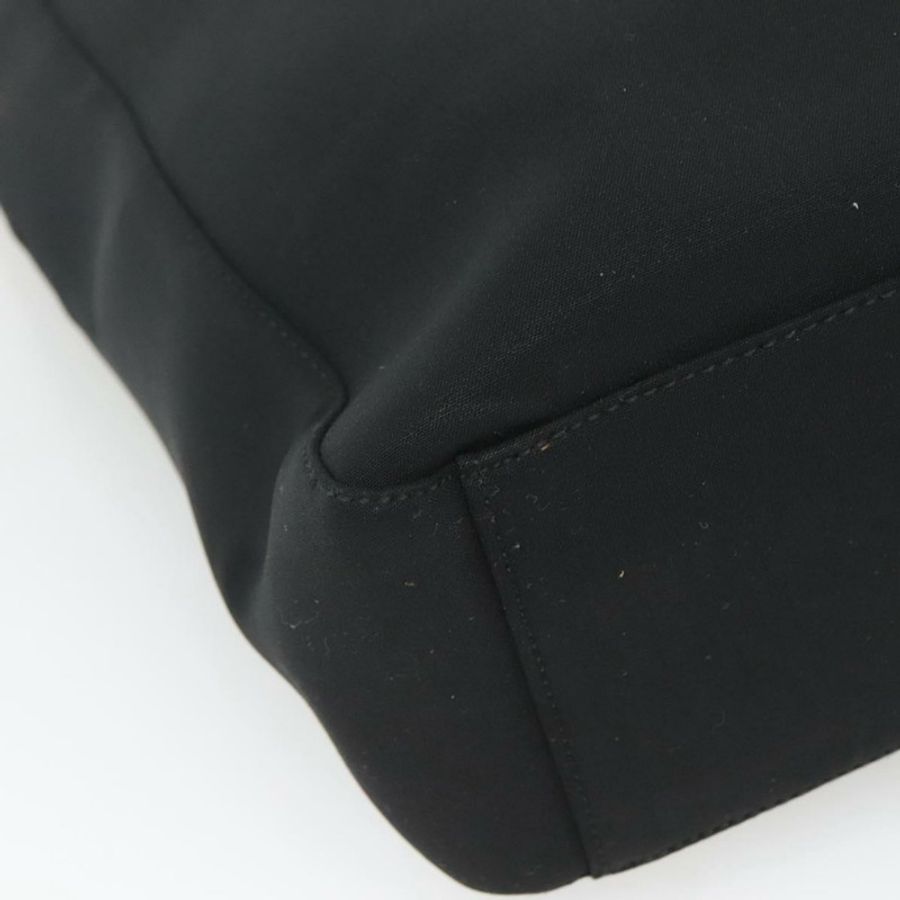 【日本直送】PRADA 運動帆布手袋 黑色 銀色 正品 SW787-16
