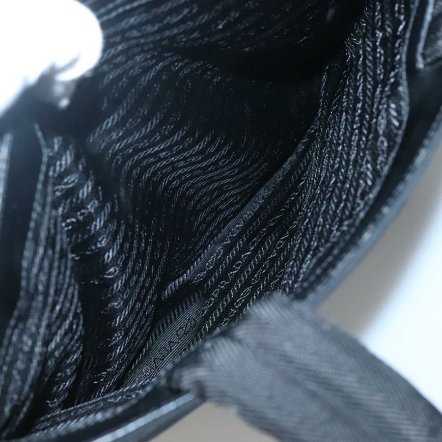 【日本直送】PRADA 運動帆布手袋 黑色 銀色 正品 SW787-22