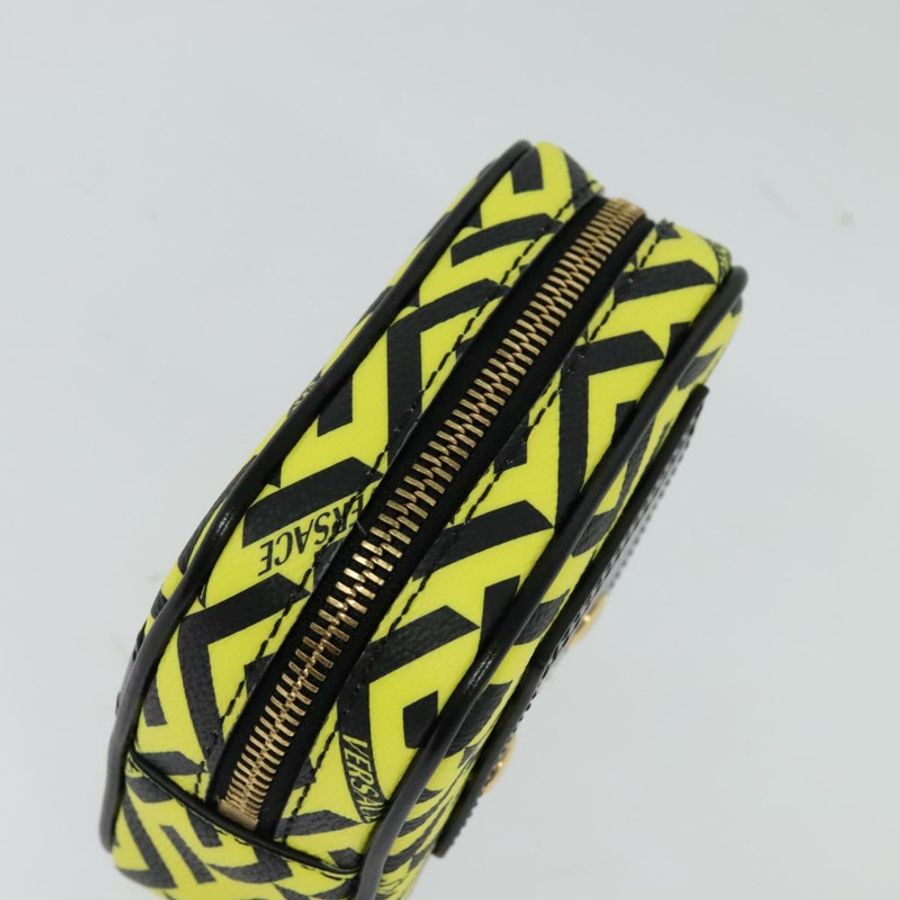 【日本直送】VERSACE PVC 黃金色手拿包 Auth bs26250-4