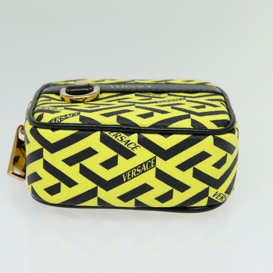 【日本直送】VERSACE PVC 黃金色手拿包 Auth bs26250-5