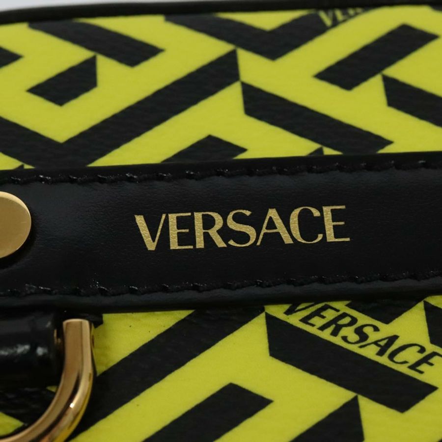 【日本直送】VERSACE PVC 黃金色手拿包 Auth bs26250-7