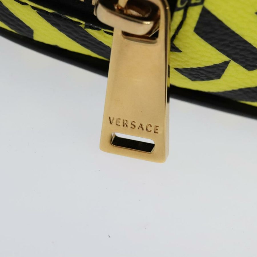【日本直送】VERSACE PVC 黃金色手拿包 Auth bs26250-8