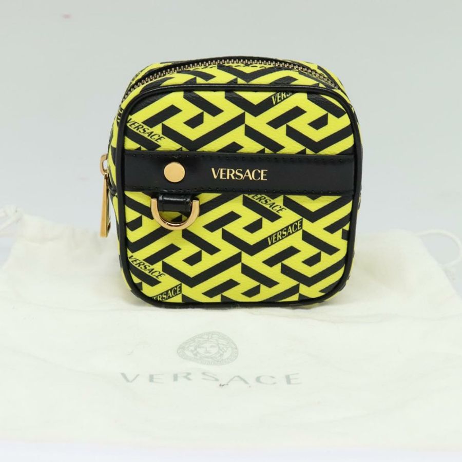 【日本直送】VERSACE PVC 黃金色手拿包 Auth bs26250-11