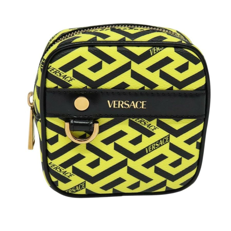 【日本直送】VERSACE PVC 黃金色手拿包 Auth bs26250-12