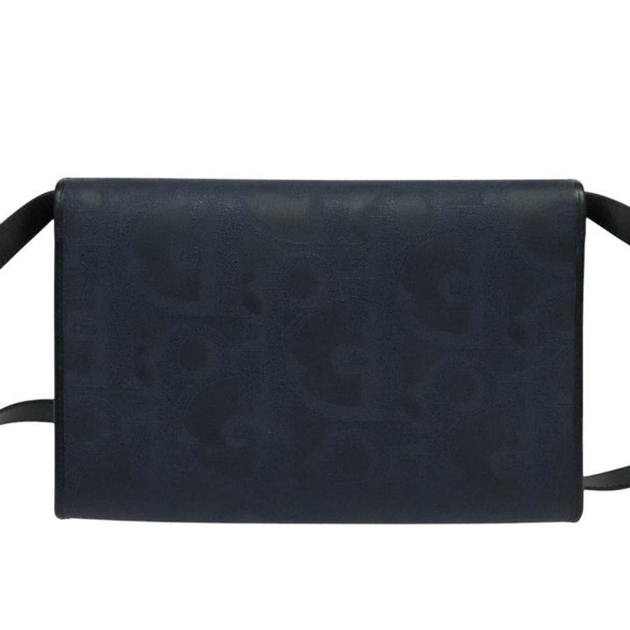 【日本直送】Christian Dior Trotter帆布肩背包 PVC海軍藍金色 正品 ep9088-1