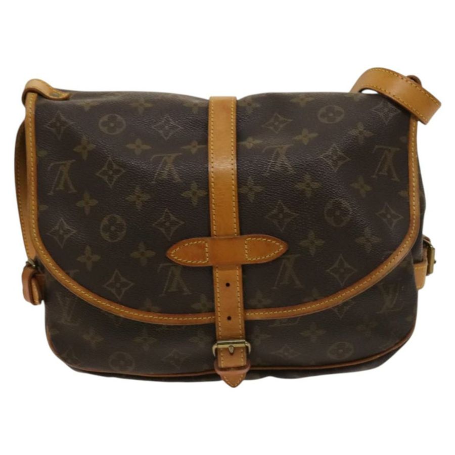 【日本直送】路易威登 Monogram Saumur 30 肩背包 M42256 LV Auth am8612-2