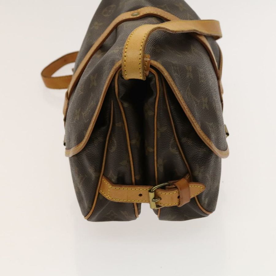 【日本直送】路易威登 Monogram Saumur 30 肩背包 M42256 LV Auth am8612-3