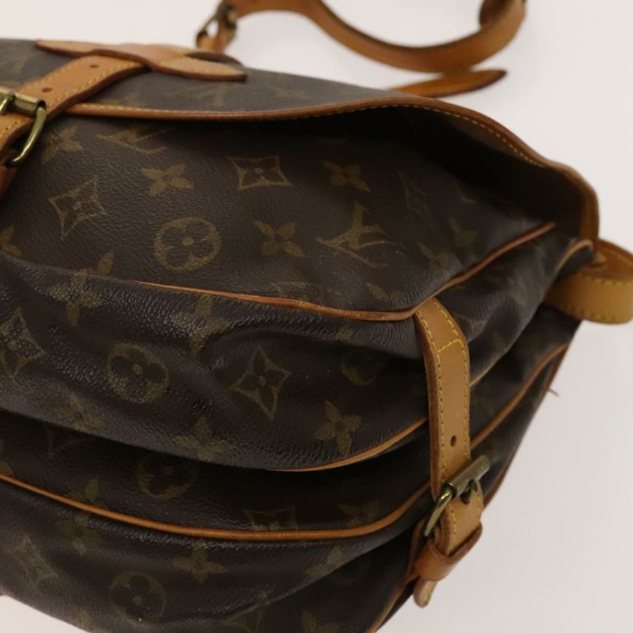 【日本直送】路易威登 Monogram Saumur 30 肩背包 M42256 LV Auth am8612-9