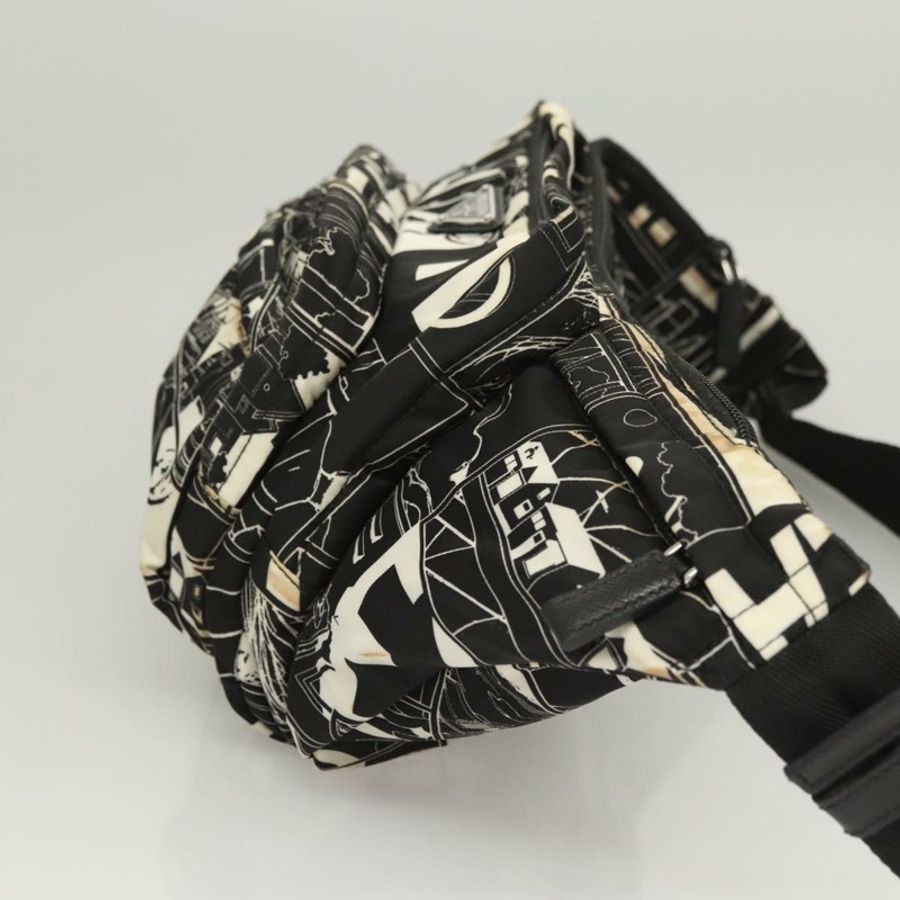 【日本直送】PRADA 單肩包 尼龍 黑色 銀色 正品 125913-2