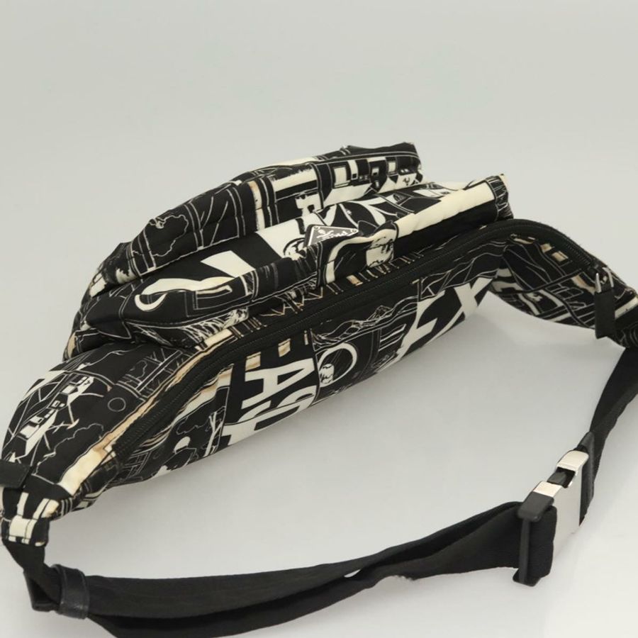 【日本直送】PRADA 單肩包 尼龍 黑色 銀色 正品 125913-5