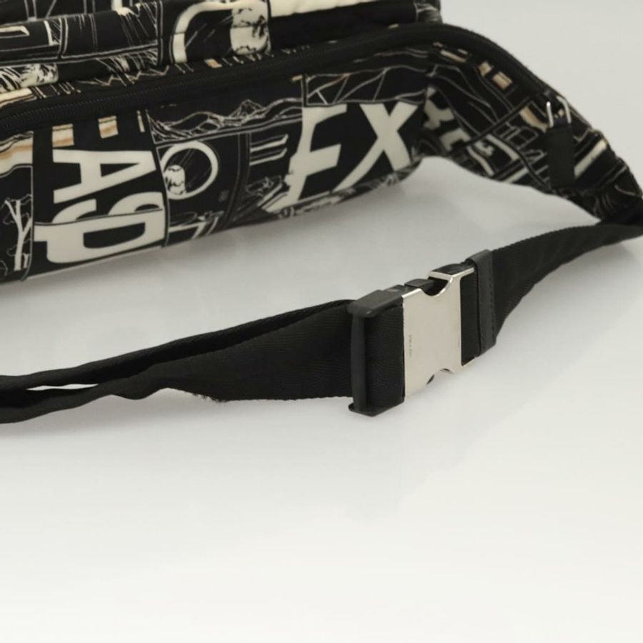 【日本直送】PRADA 單肩包 尼龍 黑色 銀色 正品 125913-6