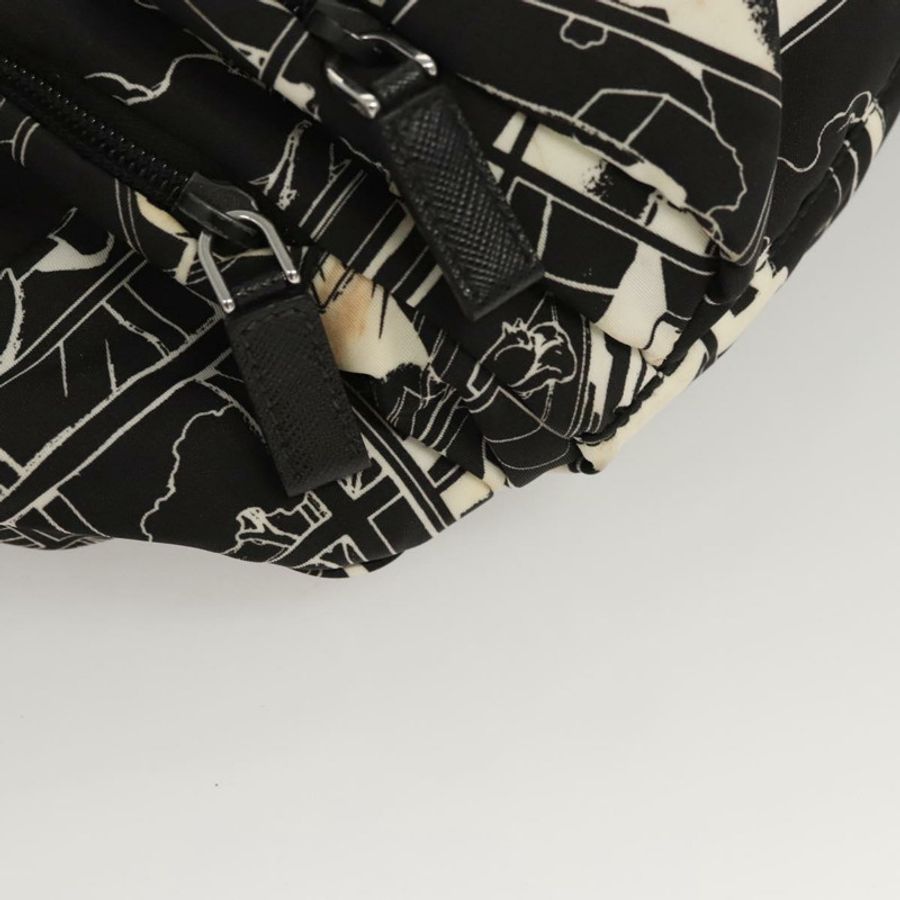 【日本直送】PRADA 單肩包 尼龍 黑色 銀色 正品 125913-8