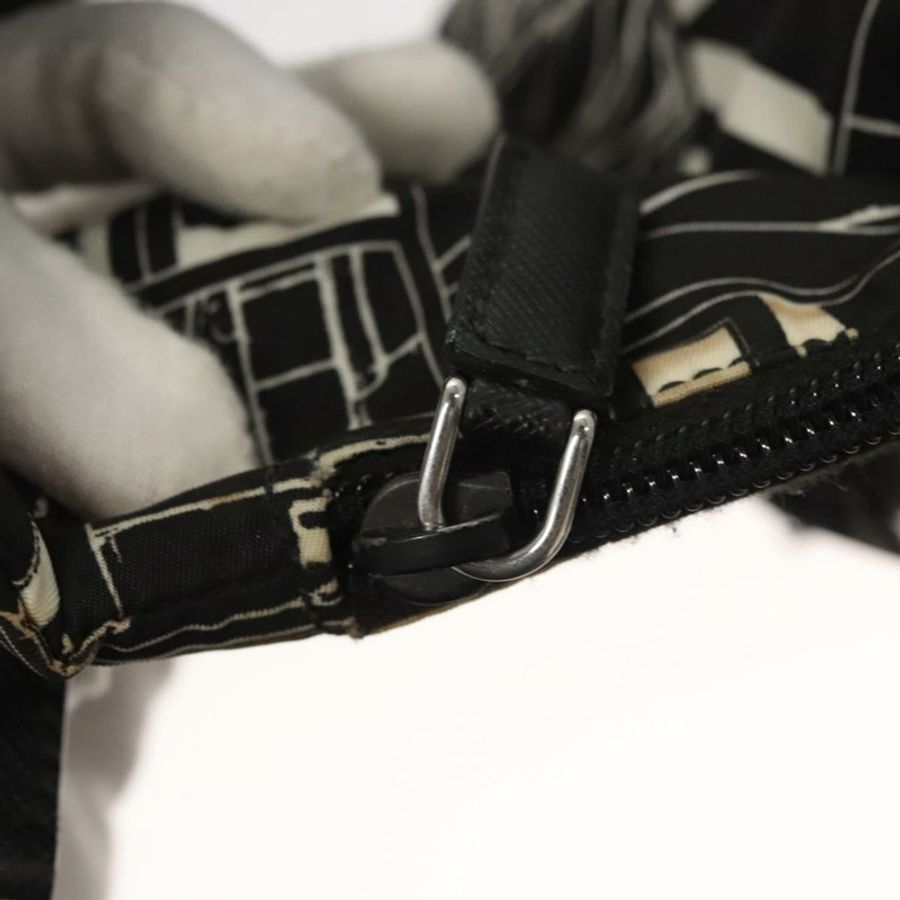 【日本直送】PRADA 單肩包 尼龍 黑色 銀色 正品 125913-9