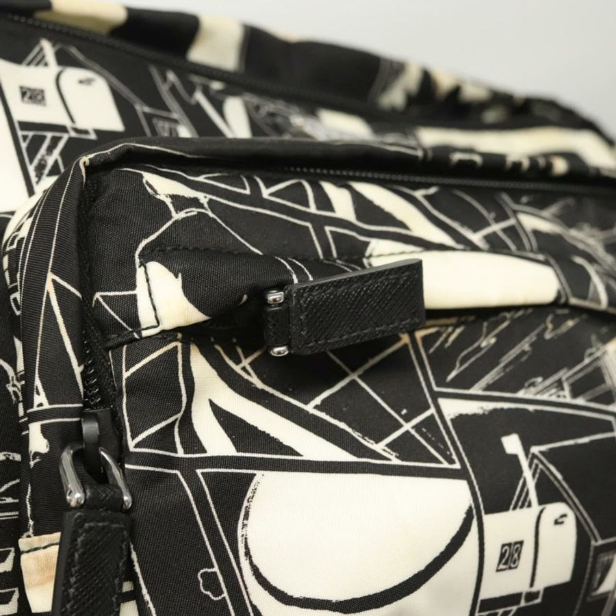 【日本直送】PRADA 單肩包 尼龍 黑色 銀色 正品 125913-17