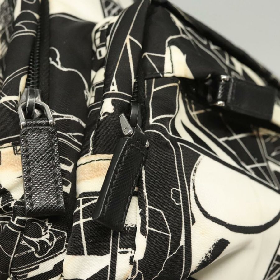 【日本直送】PRADA 單肩包 尼龍 黑色 銀色 正品 125913-18