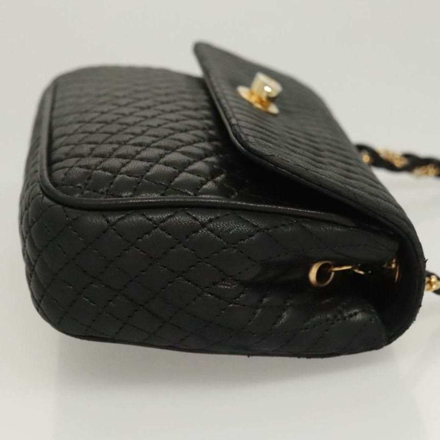 【日本直送】BALLY 鏈條單肩包 皮革 黑色 金色 正品 125935-2