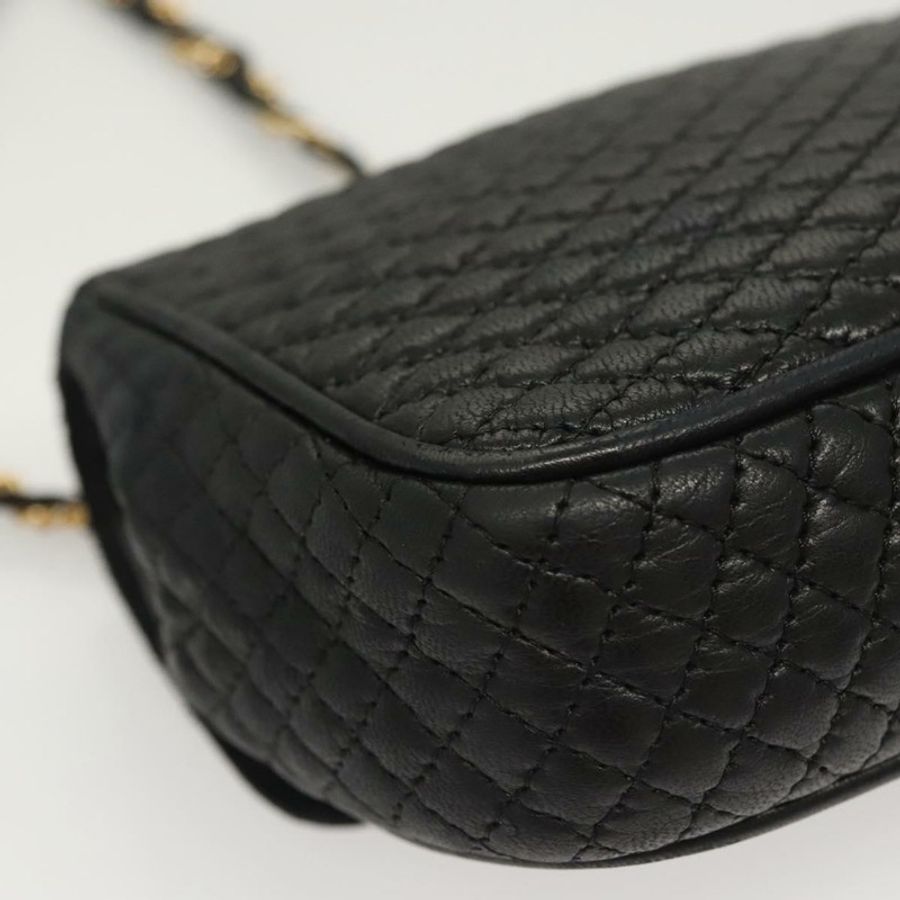 【日本直送】BALLY 鏈條單肩包 皮革 黑色 金色 正品 125935-14