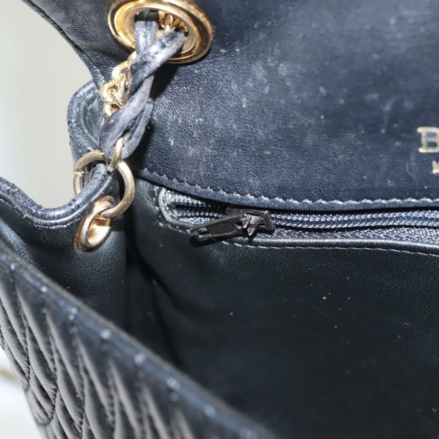 【日本直送】BALLY 鏈條單肩包 皮革 黑色 金色 正品 125935-19