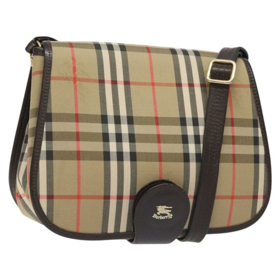【日本直送】Burberrys Nova Check 單肩包 帆布 米色 金色 正品 am8546-0