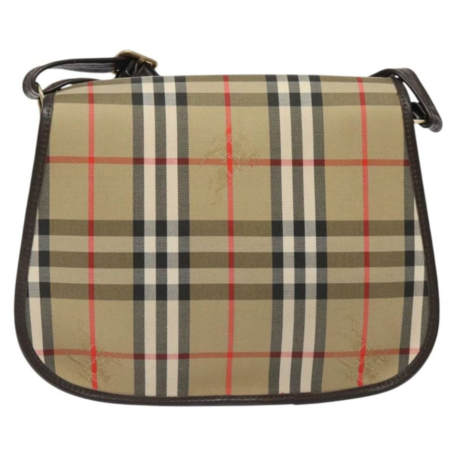 【日本直送】Burberrys Nova Check 單肩包 帆布 米色 金色 正品 am8546-1