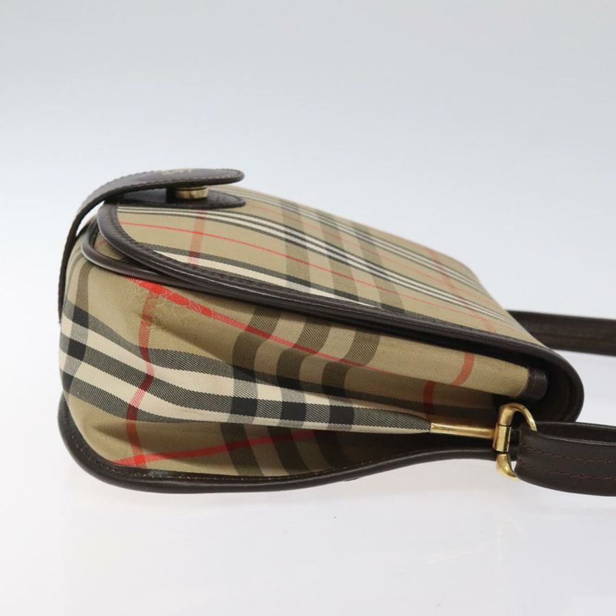 【日本直送】Burberrys Nova Check 單肩包 帆布 米色 金色 正品 am8546-2