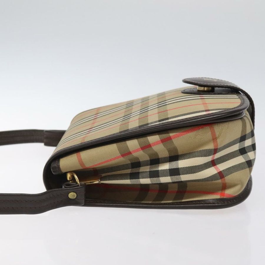 【日本直送】Burberrys Nova Check 單肩包 帆布 米色 金色 正品 am8546-3
