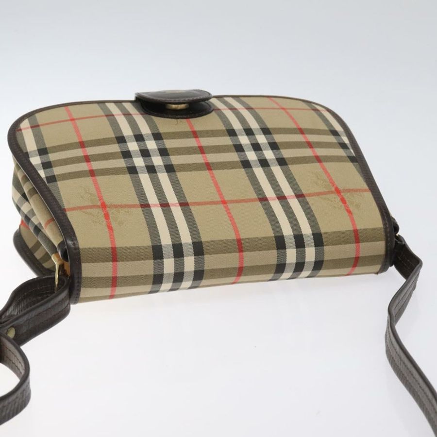 【日本直送】Burberrys Nova Check 單肩包 帆布 米色 金色 正品 am8546-5