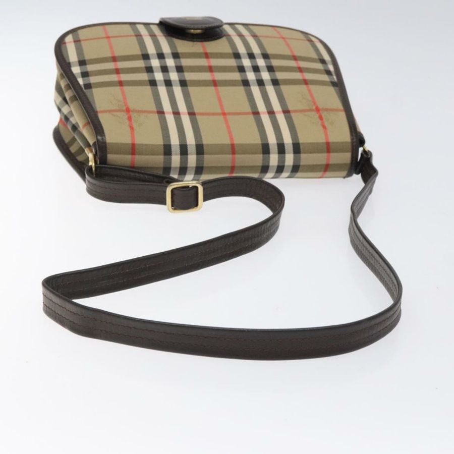 【日本直送】Burberrys Nova Check 單肩包 帆布 米色 金色 正品 am8546-6
