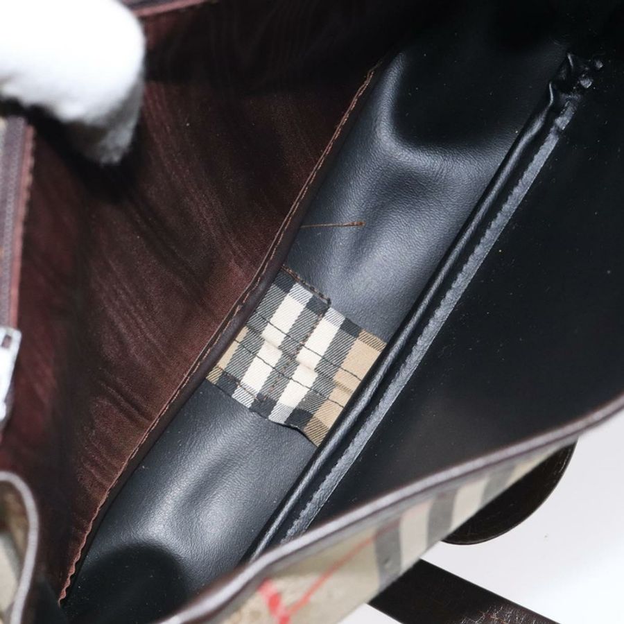 【日本直送】Burberrys Nova Check 單肩包 帆布 米色 金色 正品 am8546-10