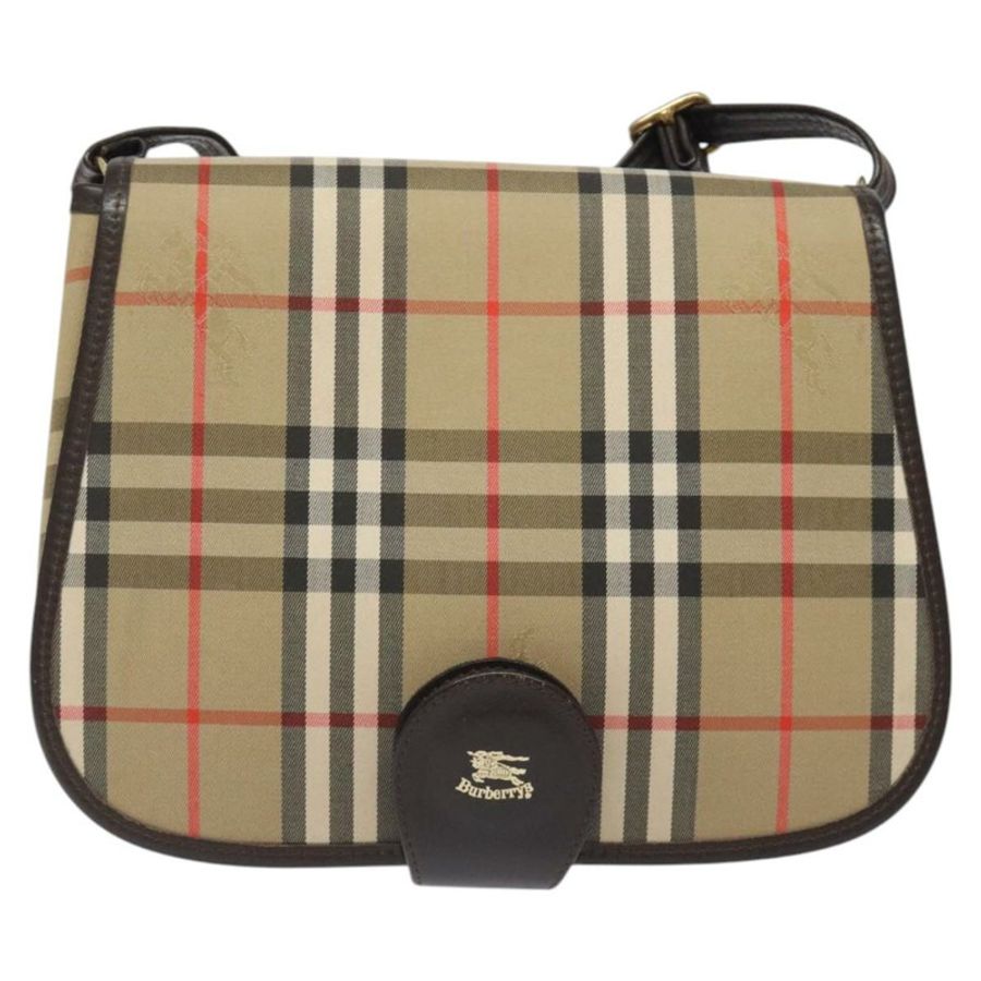 【日本直送】Burberrys Nova Check 單肩包 帆布 米色 金色 正品 am8546-12