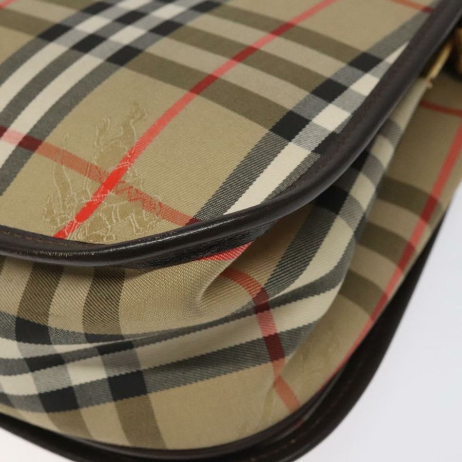 【日本直送】Burberrys Nova Check 單肩包 帆布 米色 金色 正品 am8546-14