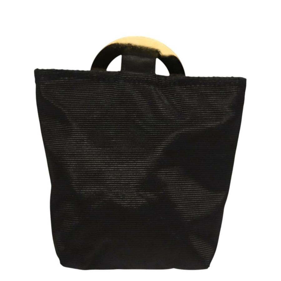 【日本直送】CELINE 黑色金色尼龍手拿包 Auth 121116-1
