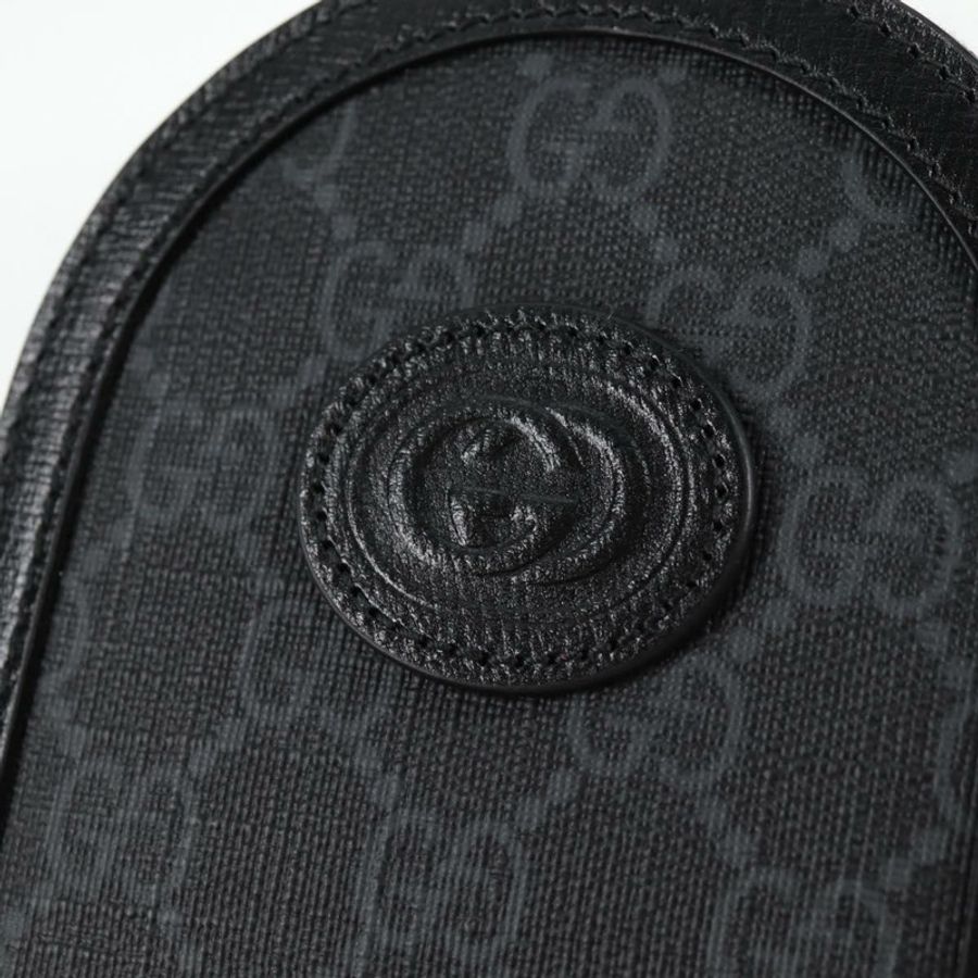 【日本直送】GUCCI GG Supreme 單肩包 PVC 黑色銀色 正品 118863M-13