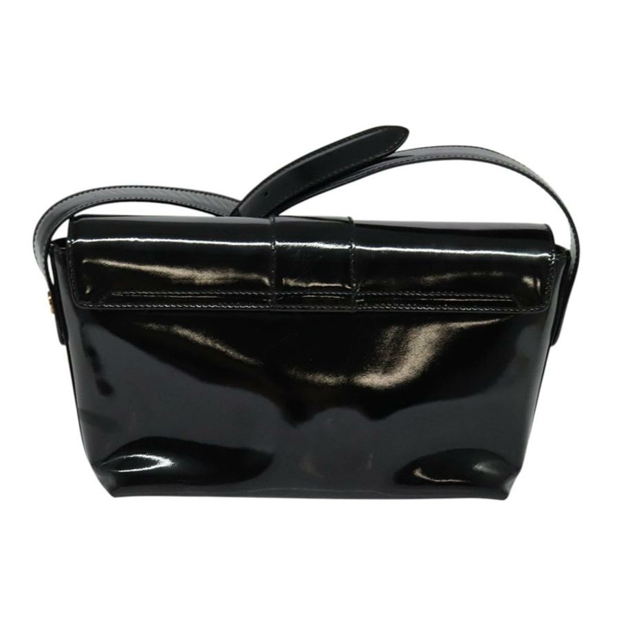 【日本直送】Salvatore Ferragamo Gancini 皮革肩背包 黑色 金色 正品 118764-1