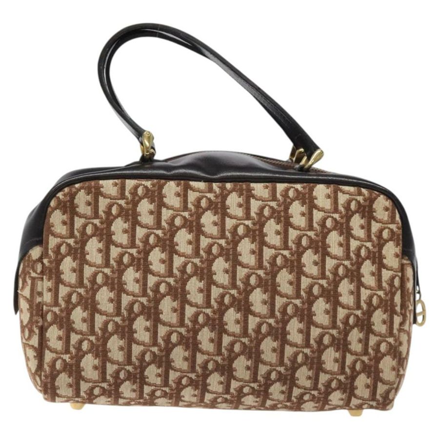 【日本直送】Christian Dior Trotter帆布手提包 米色 金色 正品 127152-2