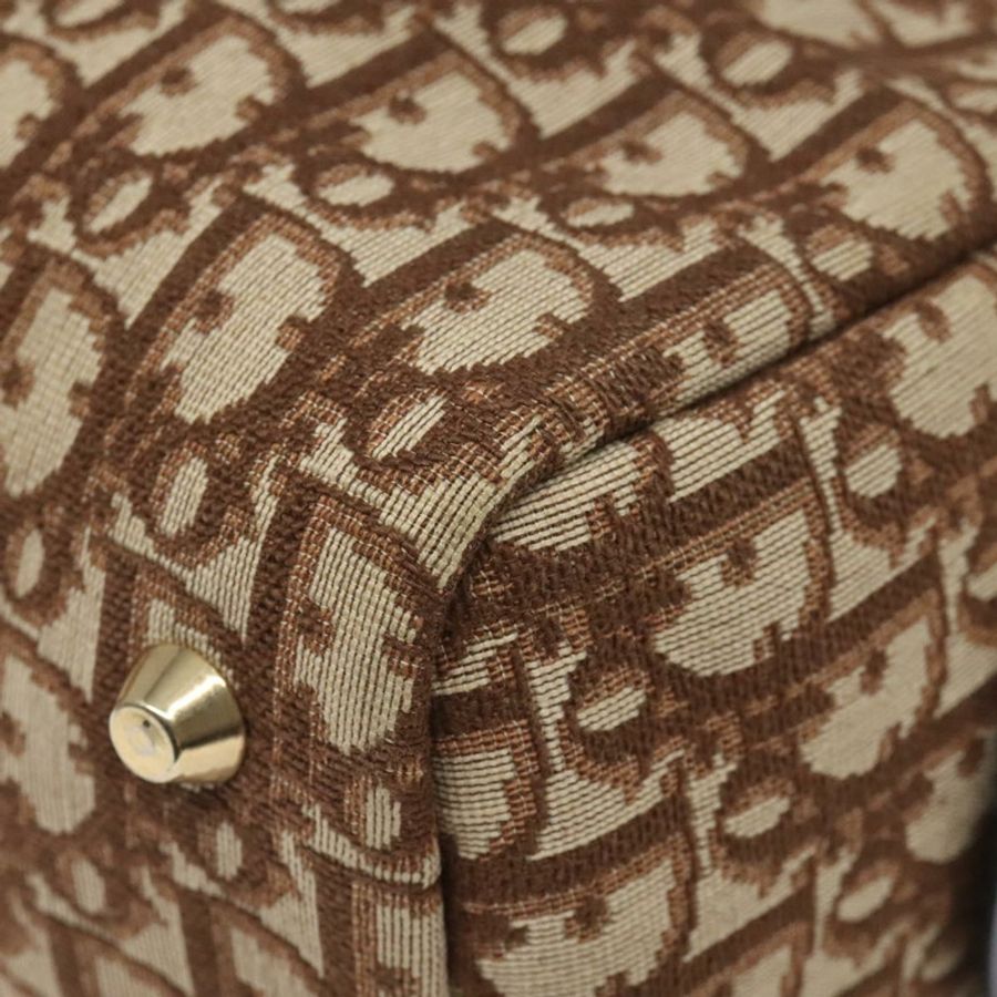 【日本直送】Christian Dior Trotter帆布手提包 米色 金色 正品 127152-9