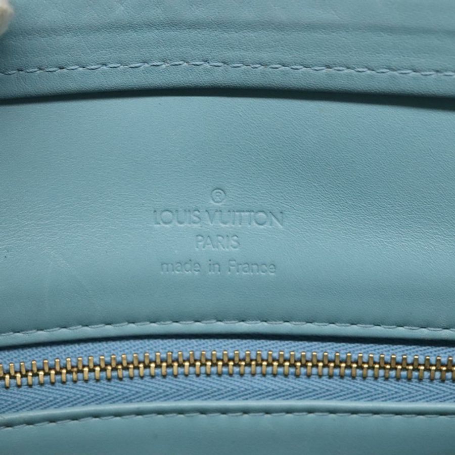 【日本直送】路易威登 Monogram Vernis Houston 手提包 淺藍色 M91005 LV Auth hk2703-9