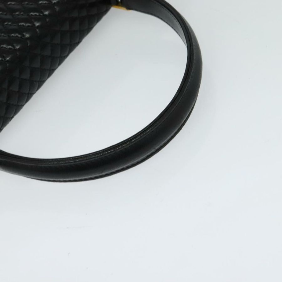 【日本直送】BALLY 絎縫手提包 皮革 黑色 金色 正品 BA3175-6