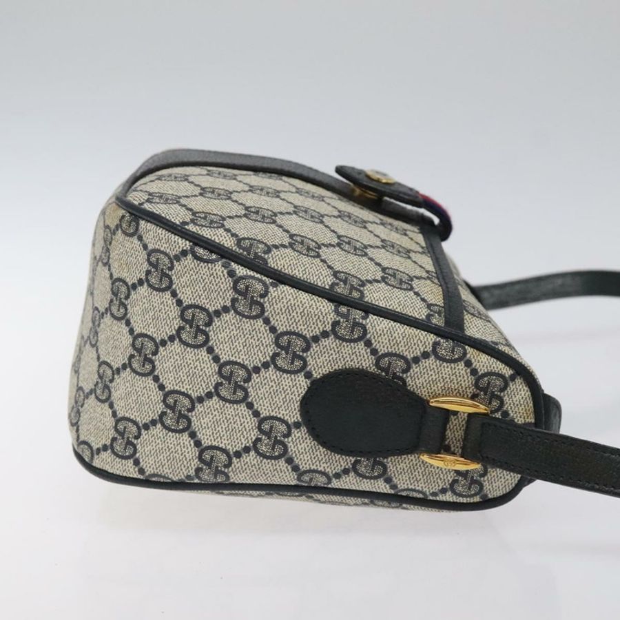 【日本直送】GUCCI GG Supreme Sherry Line 單肩包 PVC 米色 金色 02 14 032 正品 118601-2