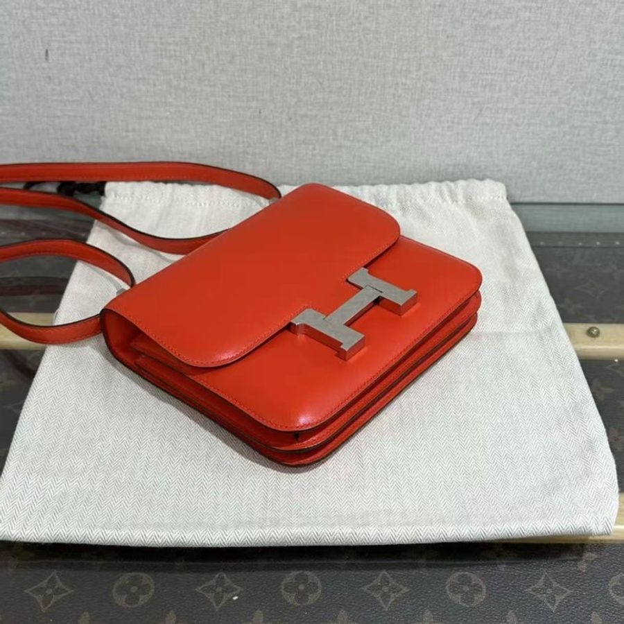 HERMES 康康19B0X皮肩背斜背包19*15*4 98新配件塵袋-4