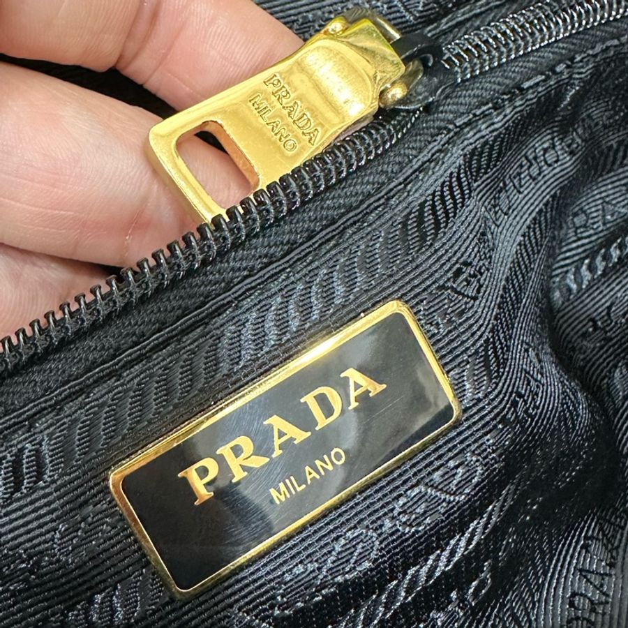 PRADA 花卉 黃 尼龍 降落傘 托特包 肩背包 斜背包 側背包 手提包-37